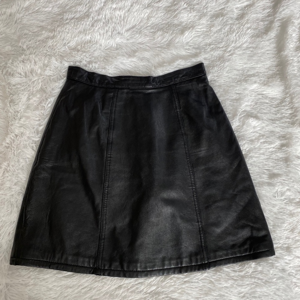 Vintage Express Leather Skirt